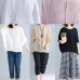 Classy o neck Batwing Sleeve patchwork cotton blended tops women blouses Boho Outfits pink short blouse Summer