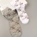 Women Cotton Personality Funny Pattern Breathable Sweat  absorbent Tube Socks