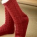 Women Warm Winter Outdoor Solid Color Plus Velvet Thicken Home Sleep Socks Tube Socks