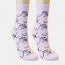 Women Cotton Personality Funny Pattern Breathable Sweat  absorbent Tube Socks